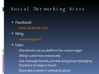 Maybe backup storage… Collaboration happens “out there” 