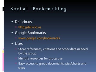 Benefits Social Networks = Professional Networks 