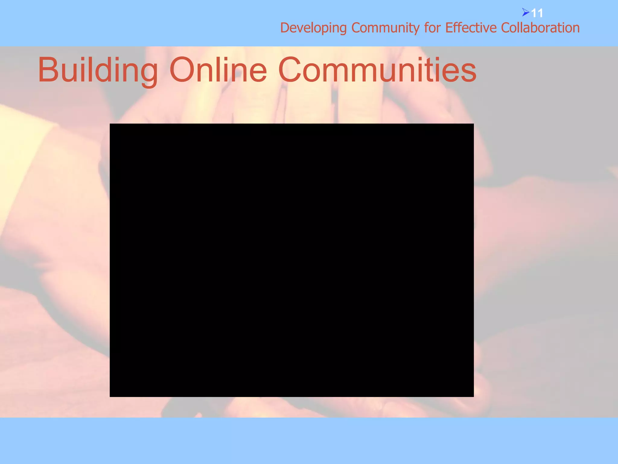 Building Online Communities 
