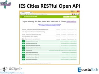 IES Cities RESTful Open API
 