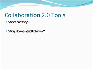 Collaboration 2.0 Presentation | PPT