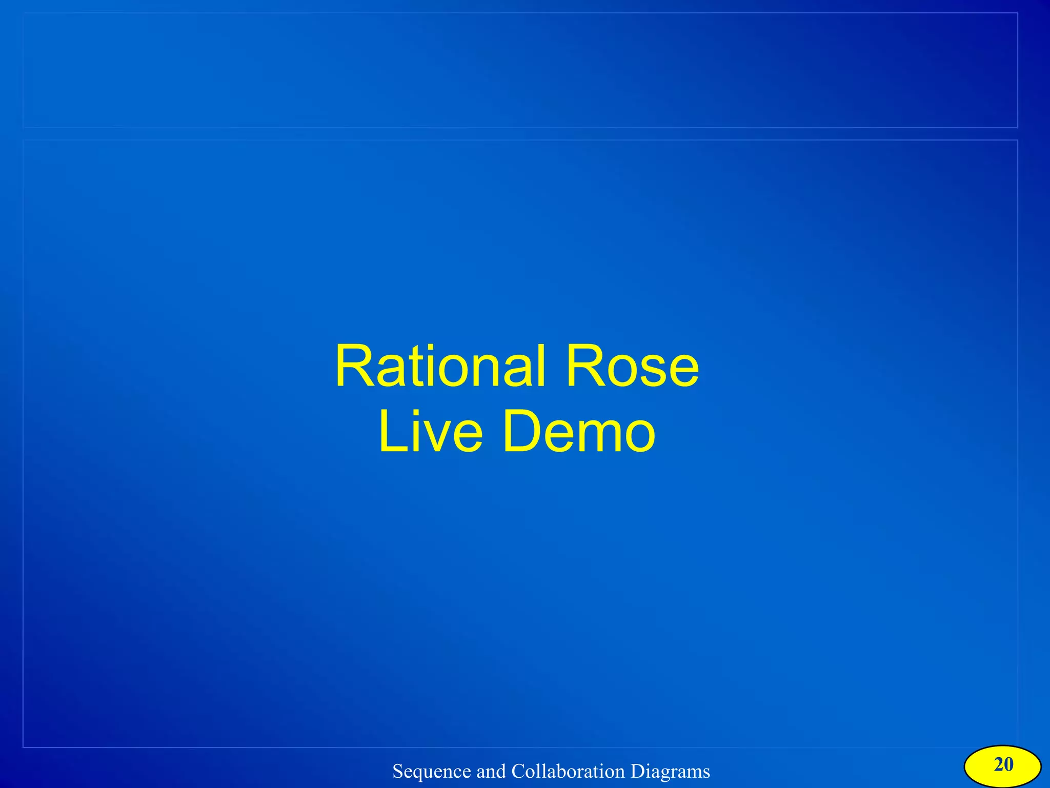 Rational Rose  Live Demo  