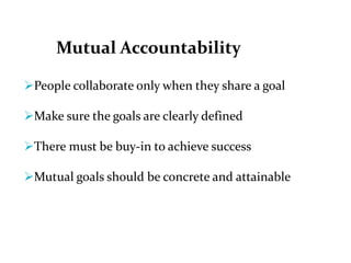 Meaningful Planning For Collaboration “Commitment must be given to a data-driven curriculum, to clear and specific objectives, and to a mindset of deep purpose for meaningful planning and collaboration.”Gamble, J. (2008)