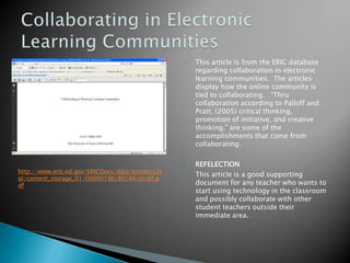 Collaboration in education | PPTX