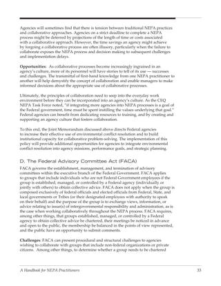 Collaboration In Nepa: A Handbook for Practioners