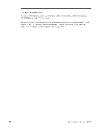 Collaboration In Nepa: A Handbook for Practioners