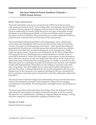 Collaboration In Nepa: A Handbook for Practioners