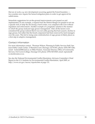 Collaboration In Nepa: A Handbook for Practioners