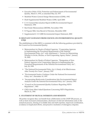 Collaboration In Nepa: A Handbook for Practioners