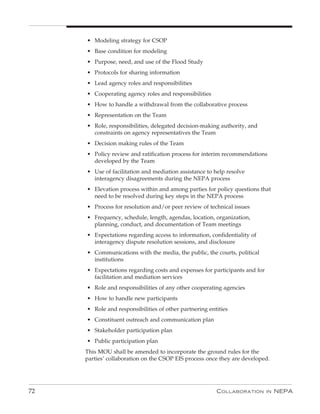 Collaboration In Nepa: A Handbook for Practioners