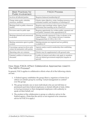 Collaboration In Nepa: A Handbook for Practioners