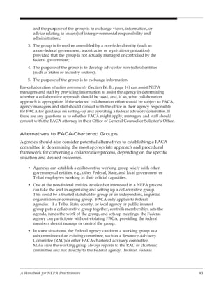 Collaboration In Nepa: A Handbook for Practioners