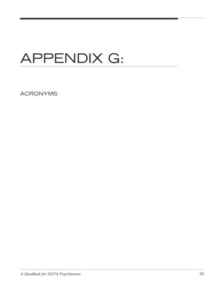 Collaboration In Nepa: A Handbook for Practioners