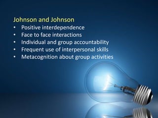 Johnson and JohnsonPositive interdependence