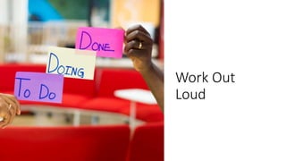 Work Out
Loud
 