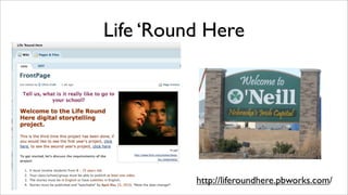 Life ‘Round Here




          http://liferoundhere.pbworks.com/
 