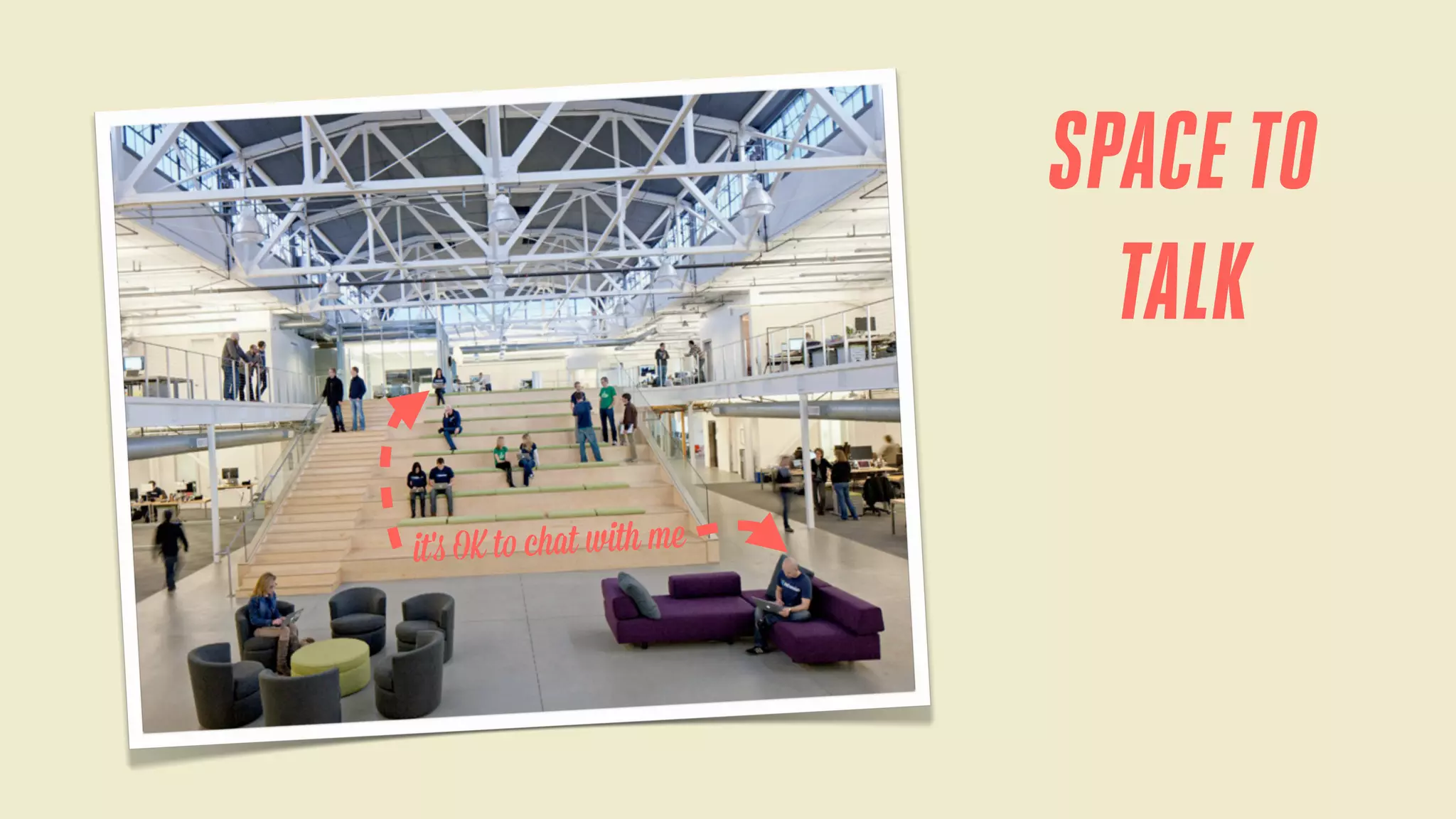 SPACE TO
TALK
it 's OK to chat with me

 