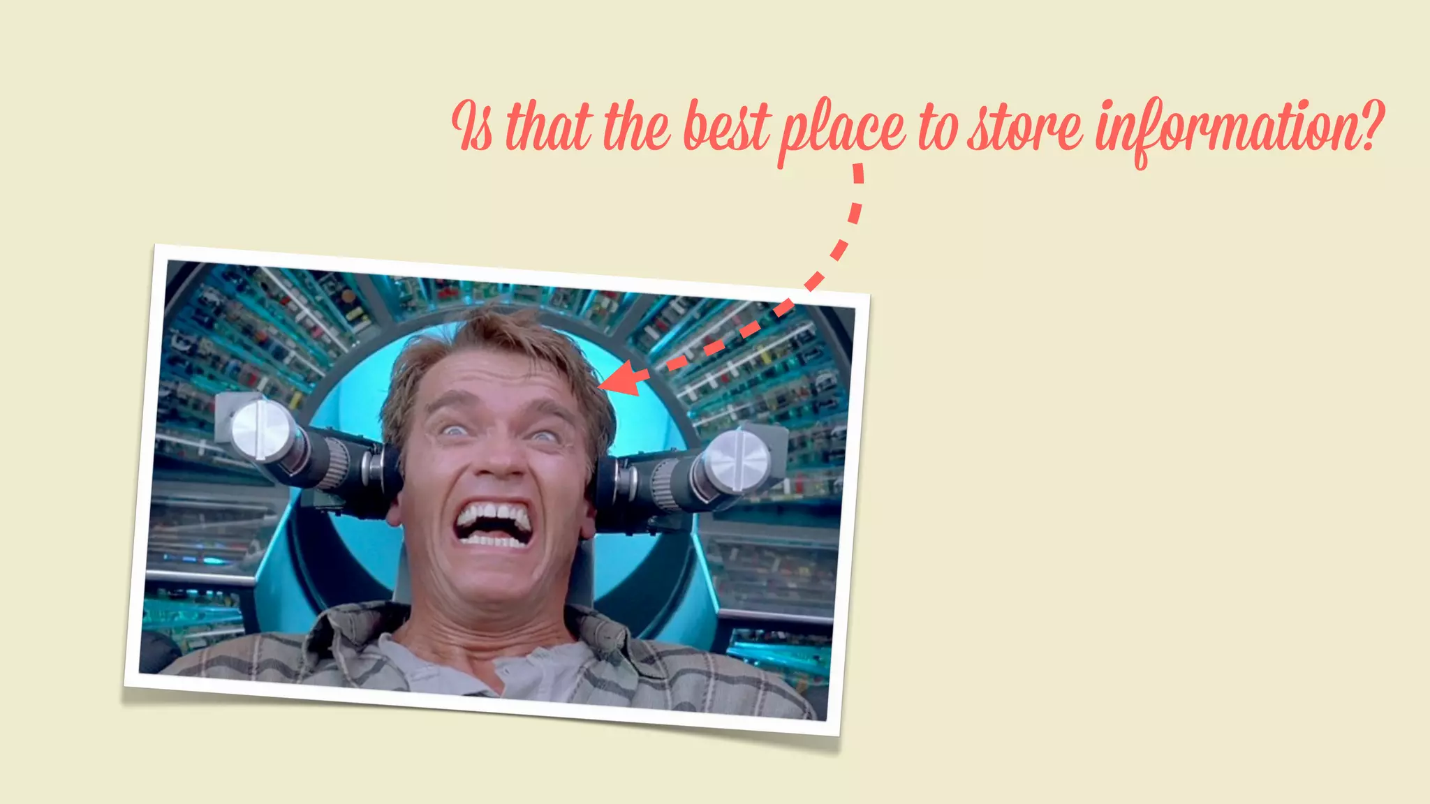 Is that the beﬆ place to ﬆore information?

 