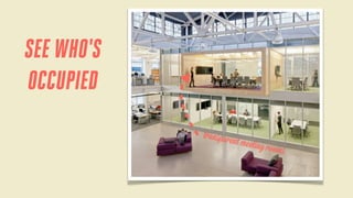 SEE WHO'S
OCCUPIED
transpar

ent meet

ing room
s

 