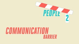PEOPLE

COMMUNICATION

BARRIER

2

 