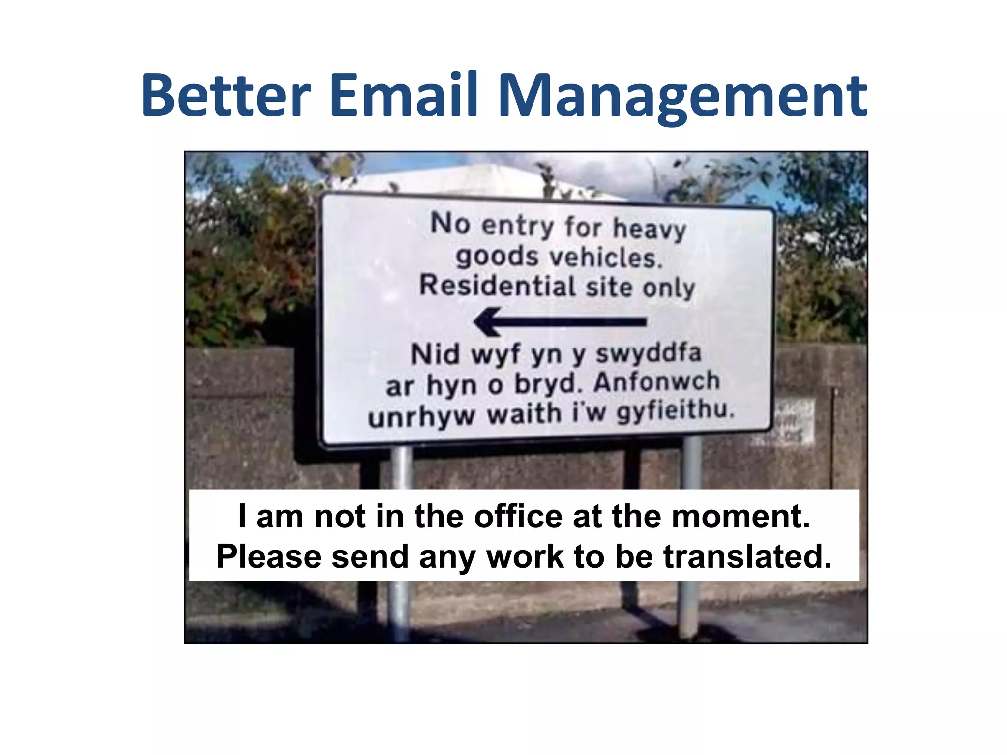 Better Email Management