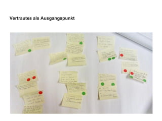 Vertrautes als Ausgangspunkt
 