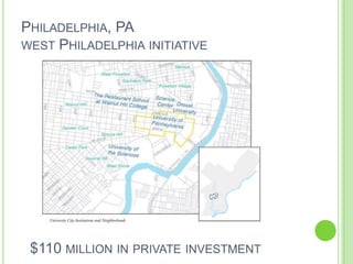 Philadelphia, PAwest Philadelphia initiative $110 million in private investment