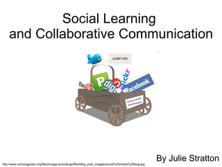 Social Learning  and Collaborative Communication By Julie Stratton http://www.echoinggreen.org/files/imagecache/large/files/blog_post_images/social%20media%20blog.jpg 