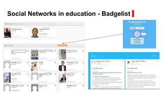 Social Networks in education - Badgelist
 