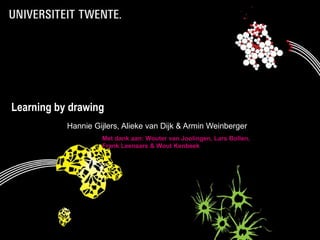 Learning by drawing Hannie Gijlers, Alieke van Dijk & Armin Weinberger Met dank aan: Wouter van Joolingen, Lars Bollen,  Frank Leenaars & Wout Kenbeek 