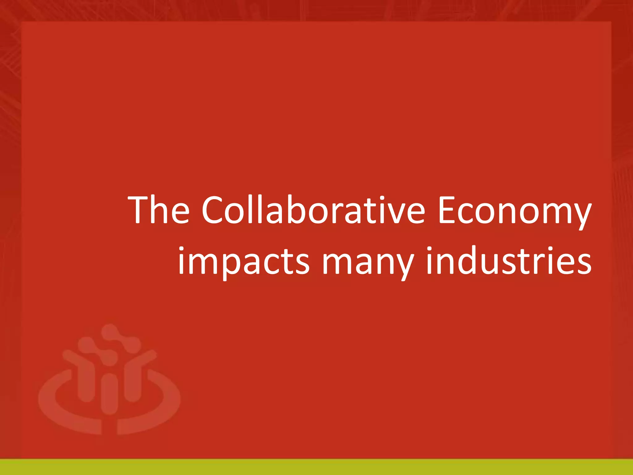 Disruption Data: The Collaborative Economy Enables P2P Commerce
