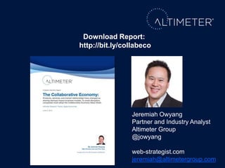 Keynote: The Collaborative Economy with Jeremiah Owyang