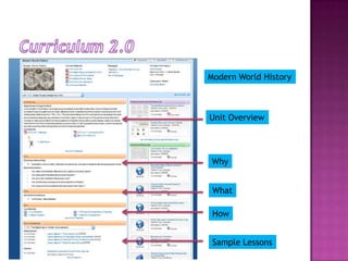 Curriculum 2.0Modern World HistoryUnit OverviewWhyWhatHowSample Lessons