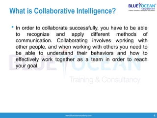 Collaborative Intelligence this is a training presentation | PPTX
