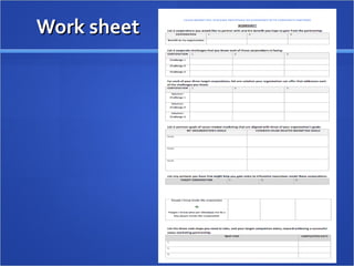 Work sheet 