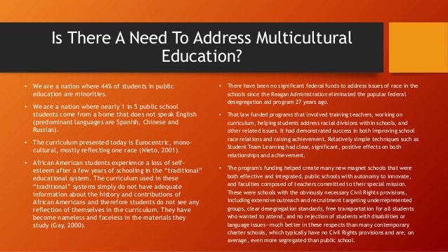 Race And Multicultural Education