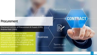 Collaborative procurement methods - Investigating the impact of use of ...