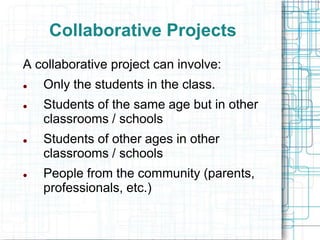 Collaborative projects (21 cs) | PPT