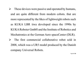 Collaborative robots final paper | PDF