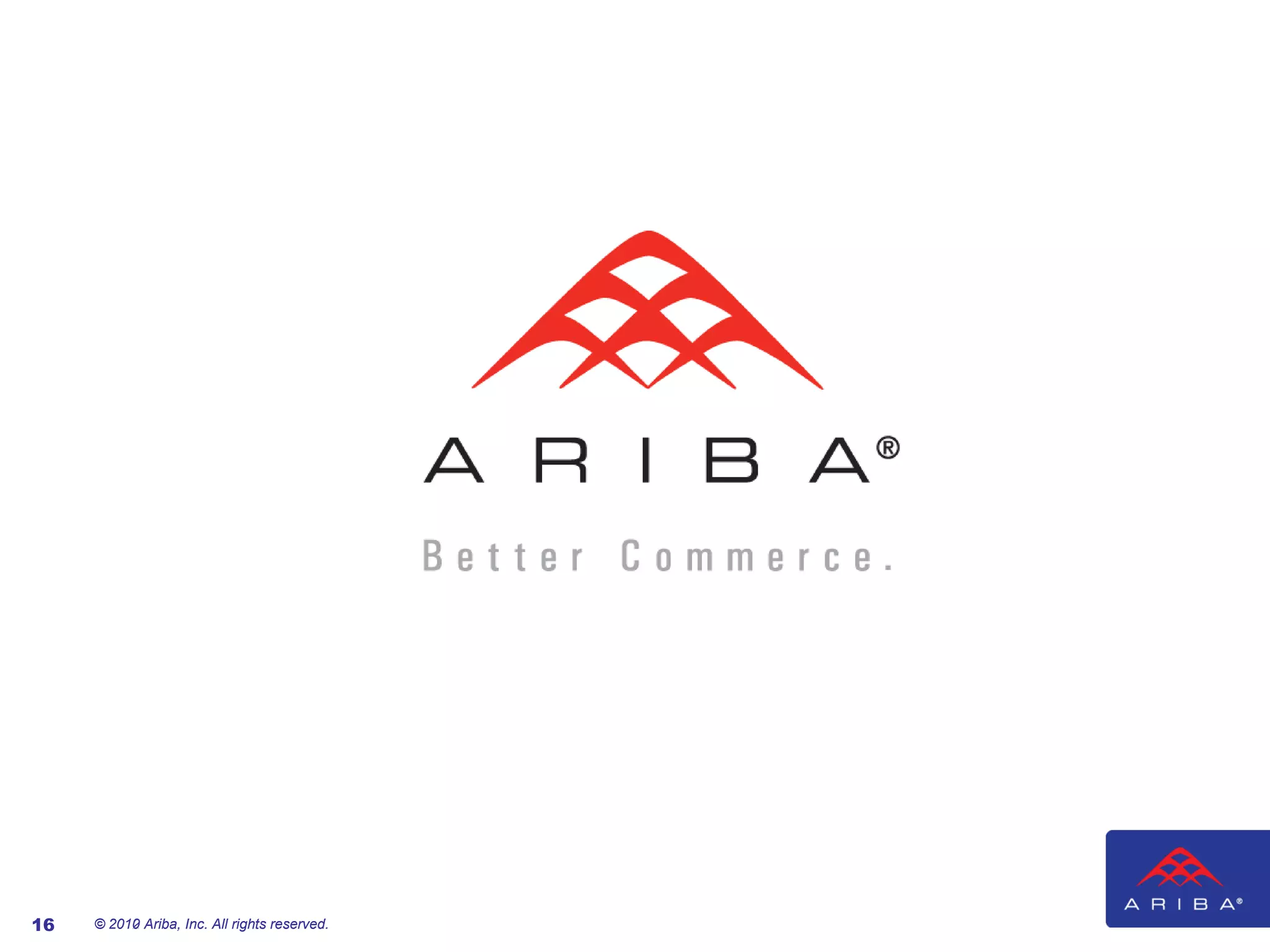 16   © 2012 Ariba, Inc. All rights reserved.
       2010
 