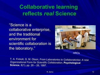 Collaborative Student Learning In Chemistry Ppt