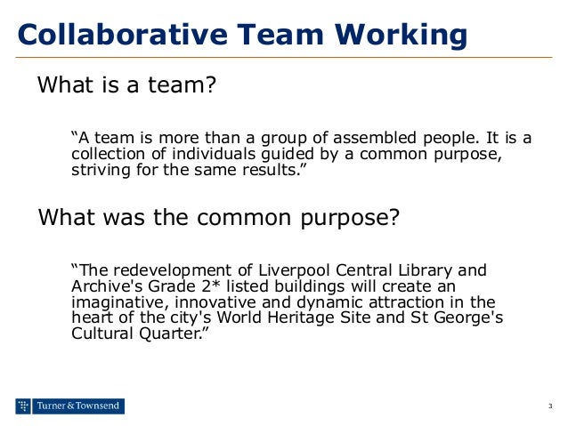 Collaborative Team Working Presentation Collaborative Team Working Presentation