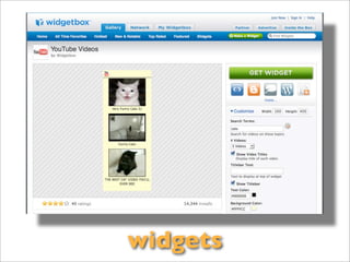 widgets
 