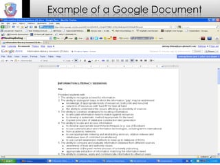 Example of a Google Document