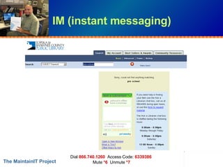 IM (instant messaging) 