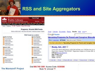RSS and Site Aggregators 