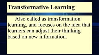 COLLABORATIVE&TRANSFORMATIVE.evelynpanilaglipurapptx | PPTX