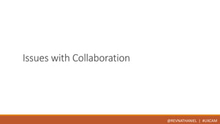 Issues with Collaboration 
@REVNATHANIEL | #UXCAM 
 