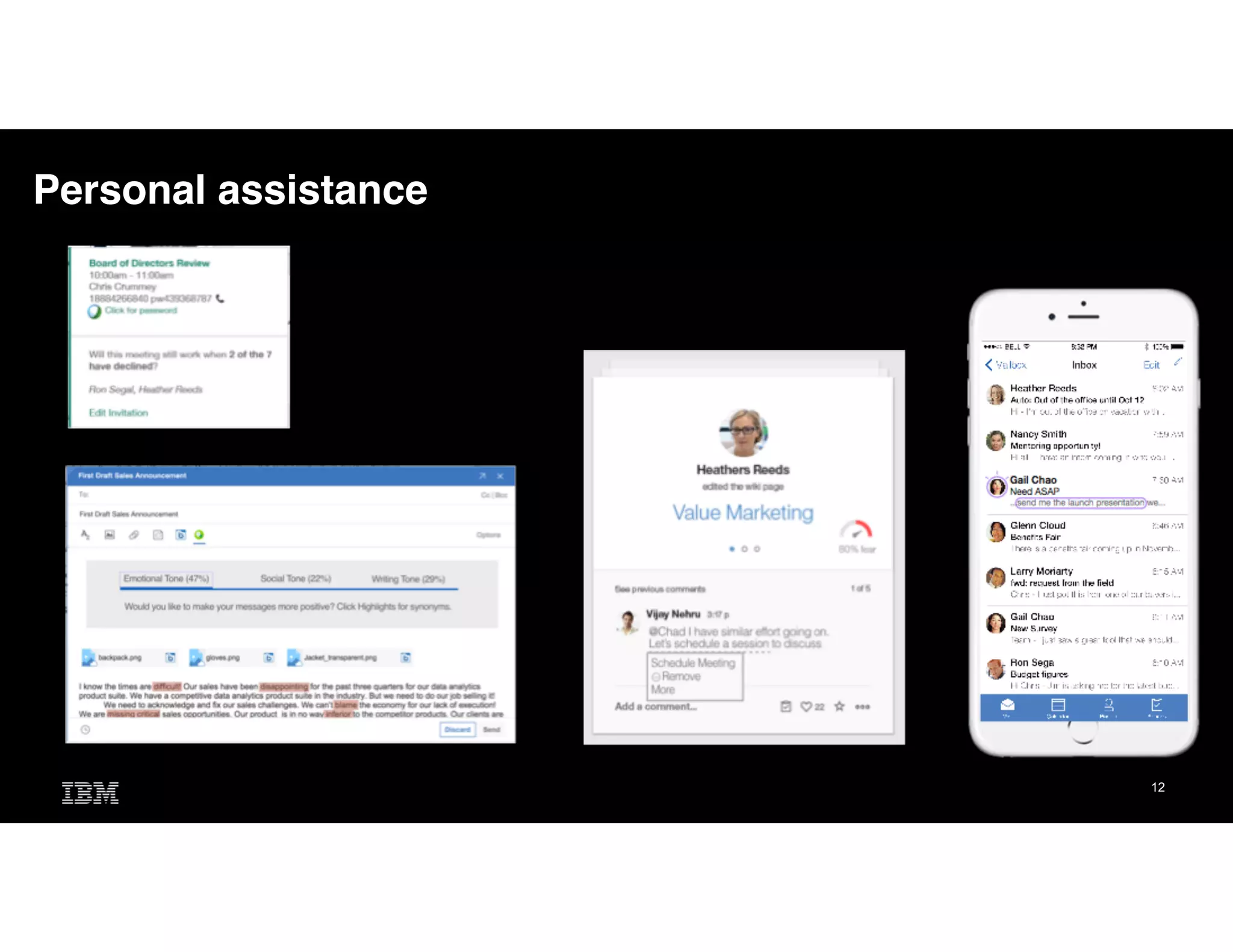 12
Personal assistance
 