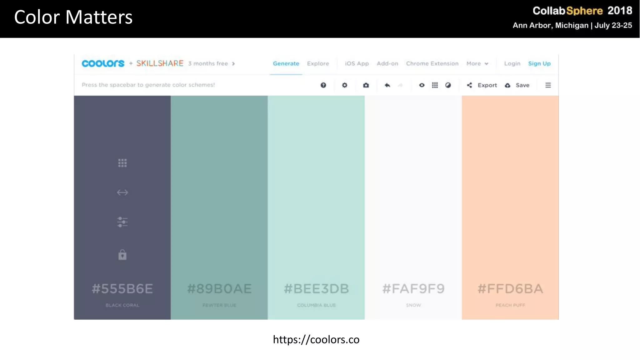 Color Matters
https://coolors.co
 